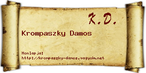 Krompaszky Damos névjegykártya